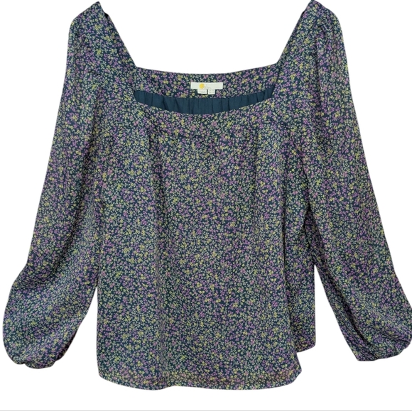 Boden Tops - Boden Square Neck Floral Blouse Size 14
